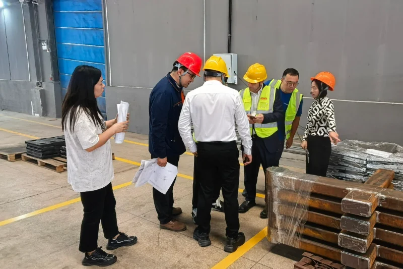 TESMEC representatives visit Hehua manufacturing facility to review production and environmental management TESMEC representatives visit Hehua manufacturing facility to review production and environmental management